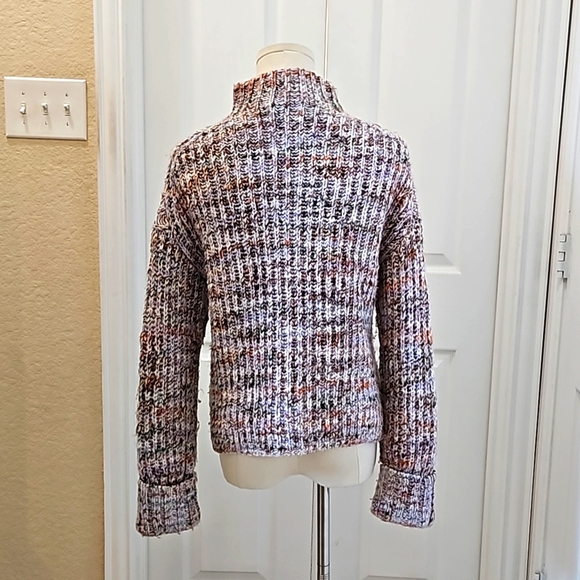 MADEWELL MICKNECK WOOL BLEND MULTICOLORED COZY HEAVY KNIT SWEATER SIZE XS - Picture 4 of 10